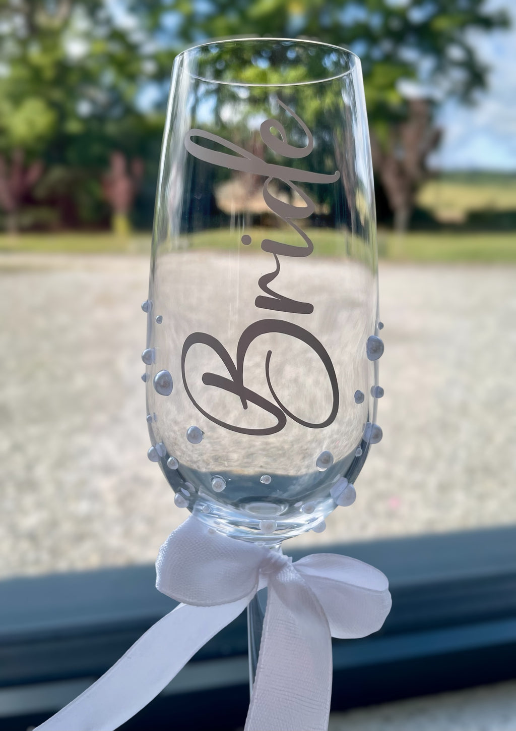 Personalised Wedding Champagne Flutes | Bride & Groom Toasting Glasses