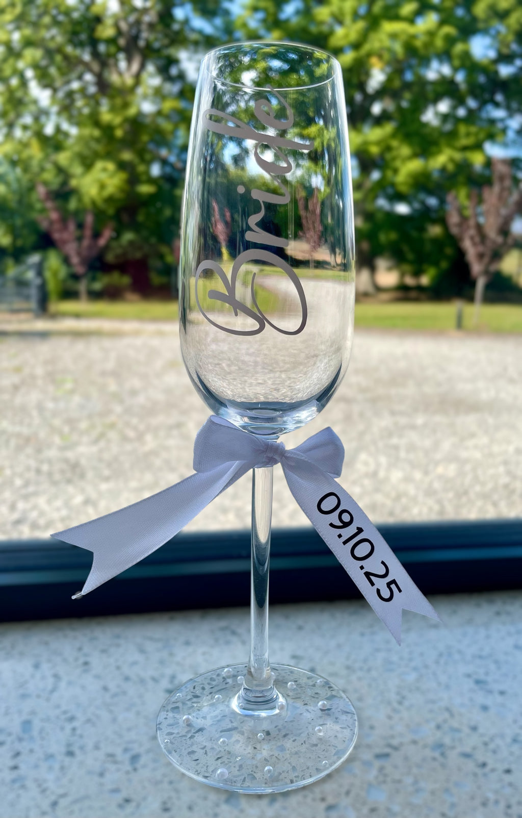 Personalised Wedding Champagne Flutes | Bride & Groom Toasting Glasses