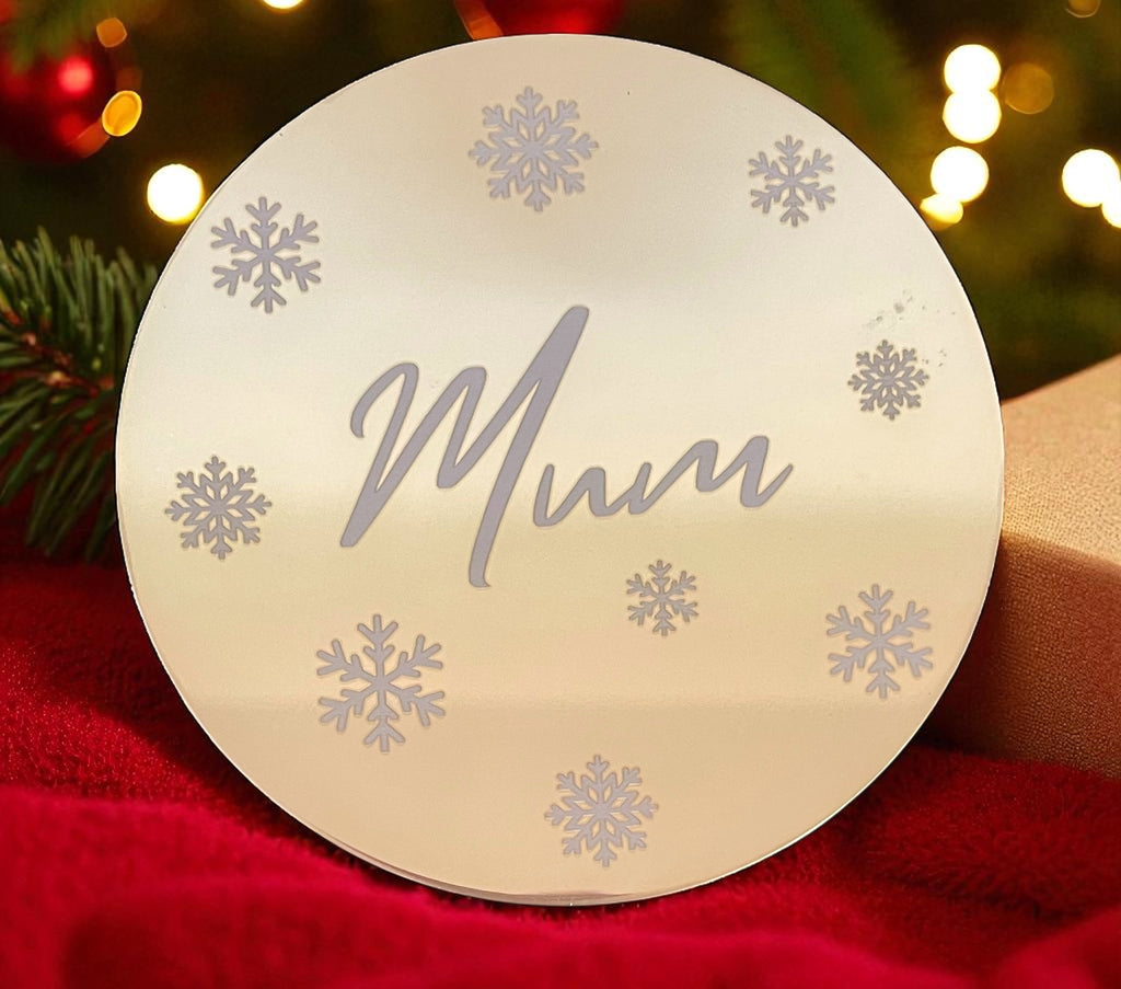 Personalised Gold Coasters | Custom Name Acrylic Table Decorations