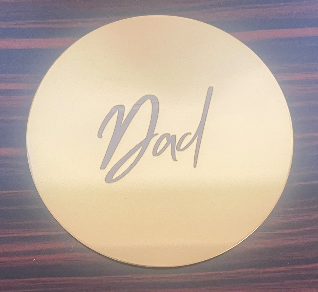 Personalised Gold Coasters | Custom Name Acrylic Table Decorations