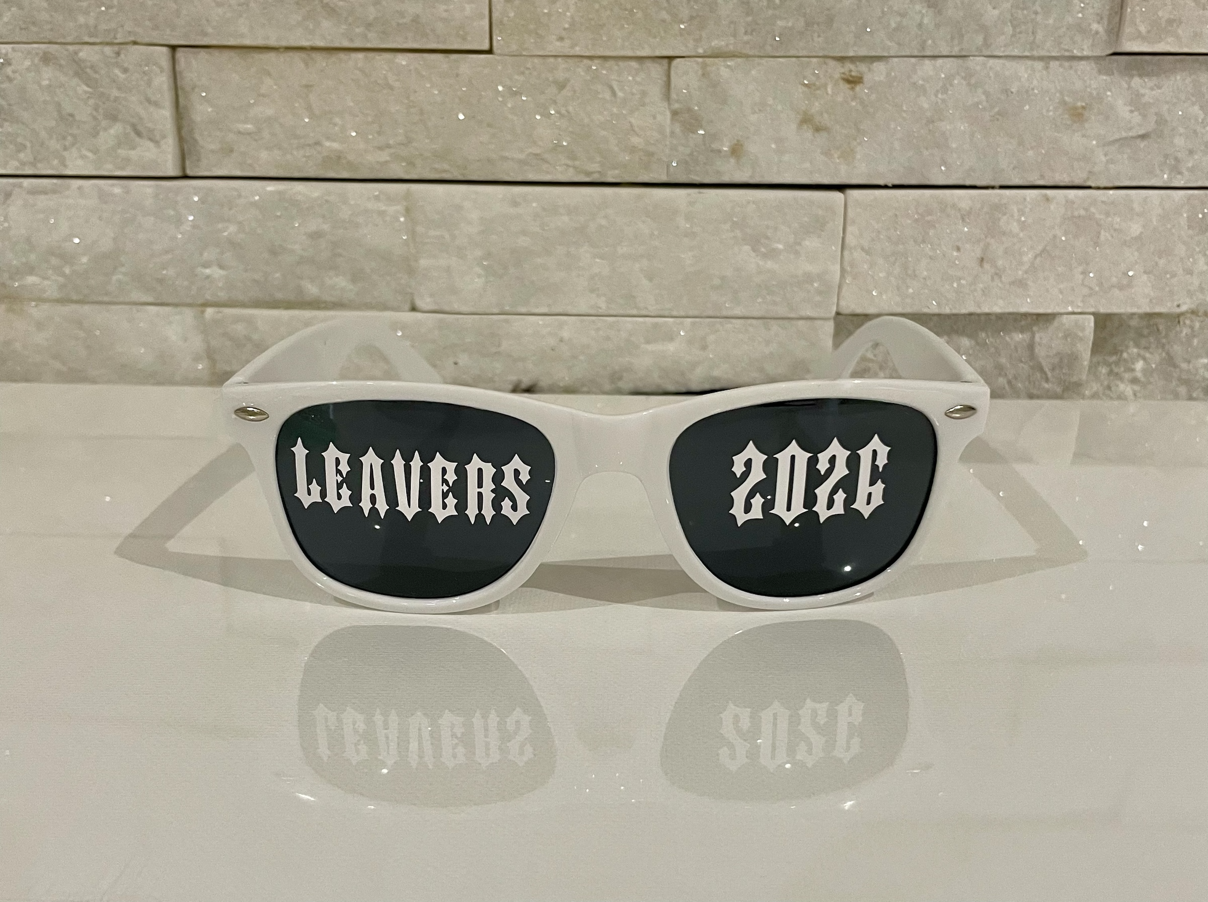 Personalised Leavers/Prom 2026 Sunglasses | Custom Text & Colours
