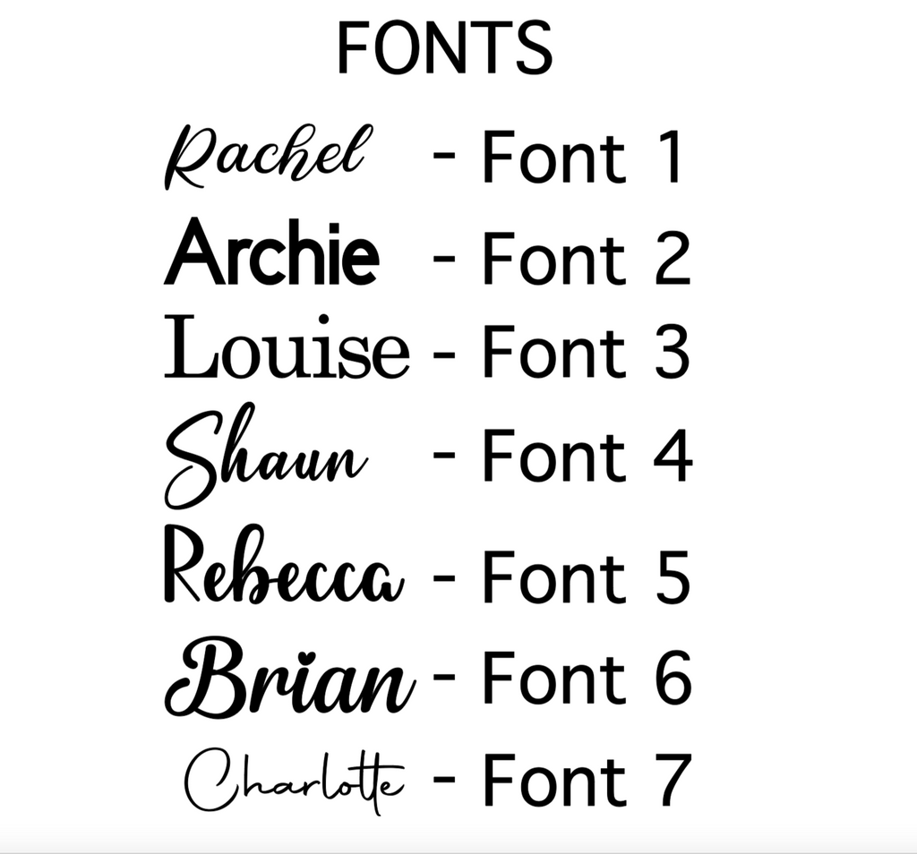Personalised Custom Iron-On Name Decals for Ribbons