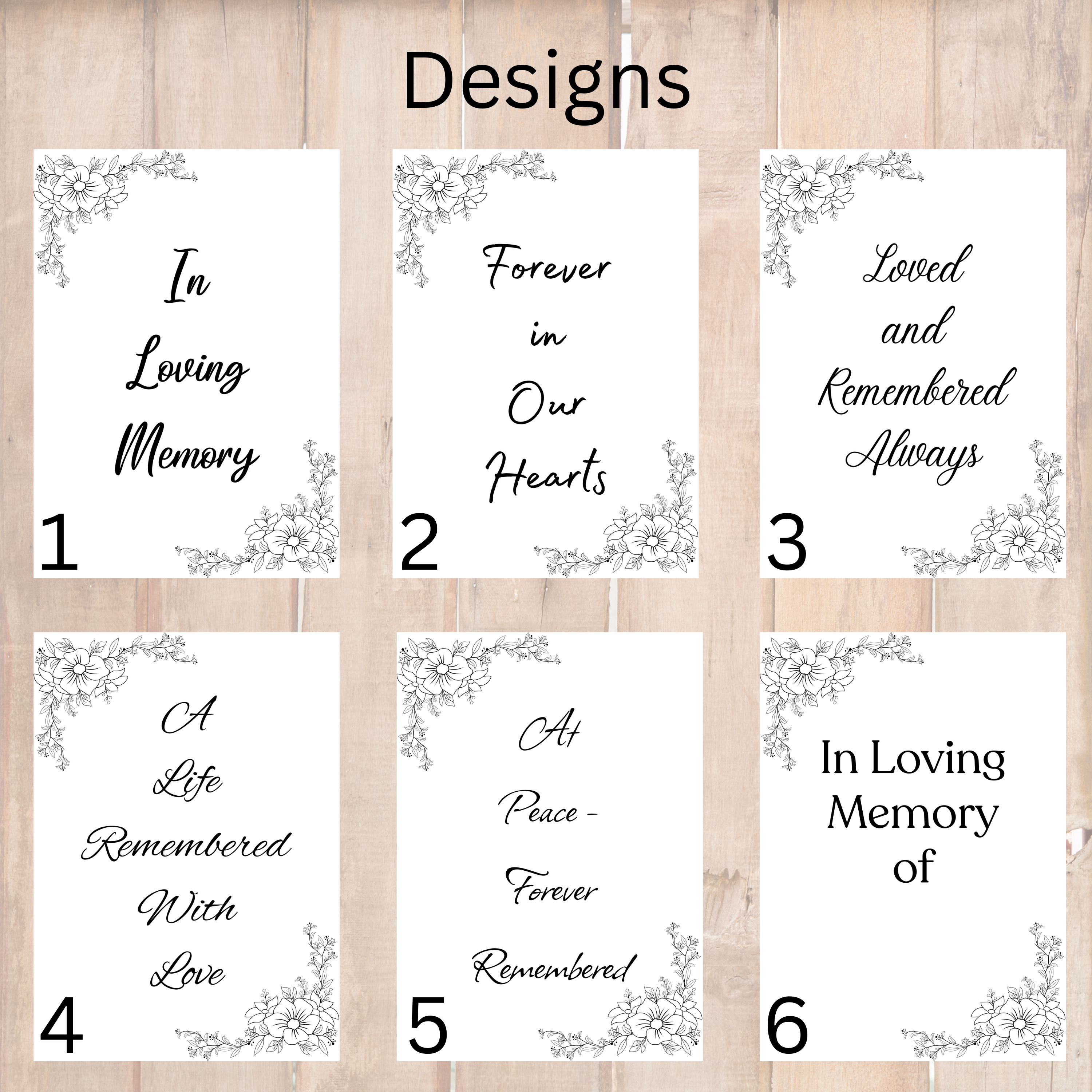 Personalised Memorial Slate Sign – Funeral Remembrance Table Sign | In Loving Memory Keepsake